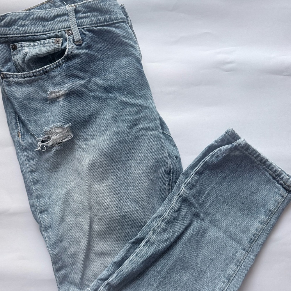 Able Light Blue Distressed Women Jeans